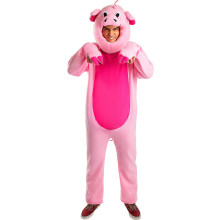 Vrolijk Roze Varken Onesie Kostuum