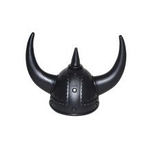 Venijnige Viking Helm Met Zwarte Hoorns