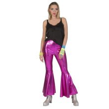 Disco Fever Broek Glimmend Roze Vrouw