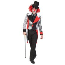 Dambord Met Stippels Circus Clown Slipjas Man