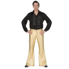 Glanzend Gouden Disco Godheid Broek Man