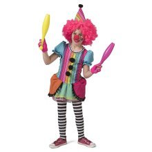 Rainbow Clown Girl Meisje Kostuum