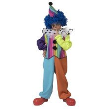 Rainbow Clown Boy Kind Kostuum