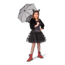 Zwarte Glitter Tule Petticoat Meisje