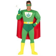 Marihuana Superheld Man Kostuum