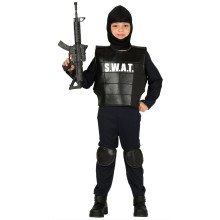 S.w.a.t. Agent Anti Terroristen Brigade Jongen Kostuum