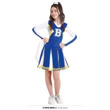 De B Van Blauw Cheerleader Meisje Kostuum