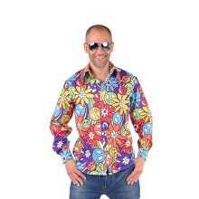 Flower Power Lachebekjes Hippie Bloemen Hemd Man