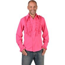 Rouches Overhemd Disco Roze Man