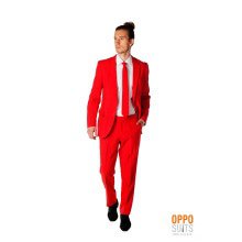 Intense Red Devil Opposuit Kostuum Man