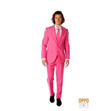 Mr. Pinker Than Pink Roze Opposuit Kostuum Man