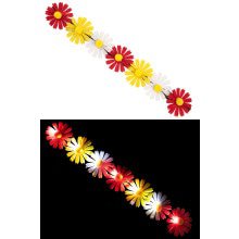 Hoofdband Met Bloemen En Licht Rood Wit Geel Zonder Batterijen