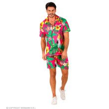 Tropical Summer Heat Roze Man Kostuum