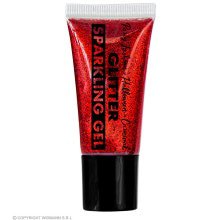 Sparkling Make-Up Gel Glitters Rood, 25 Milliliter