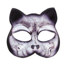 Halloween Halfmask Kinloos Katten Masker