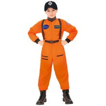 Amerikaanse Astronaut Oranje Kind Kostuum Jongen