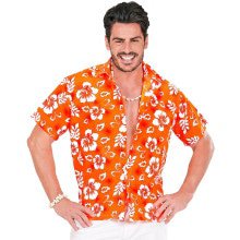 Hawaii Shirt Oranje Man