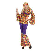 Hippie Dame Fluweel Ms Dudina Kostuum Vrouw