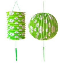 Feestelijke Decoratie Set Groen / Wit