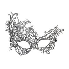 Fantasia Oogmasker Kant, Antiek Zilver Barok