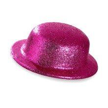 Showmaster Glitter Bolhoed, Roze