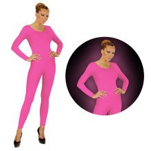 Neon Roze Bodysuit Glow Vrouw Kostuum