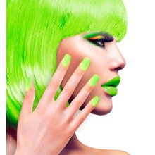 Nagels Airbrush Neon Groen 80s Lady