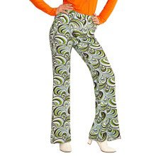 Groovy Gwendolyn 70s Dames Broek, Golven Vrouw