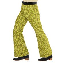 Groovy Gandalf 70s Heren Broek, Behang Man