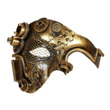 Halfgezichtmasker Steampunk, Koper Mechanica