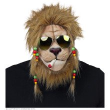 Rasta Leeuw Jamaica Masker Met Zonnebril