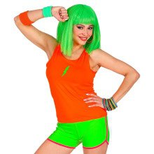 Sportieve Hotpants Neon Groen Vrouw