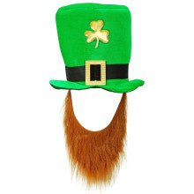 Hoge Hoed St. Patricks Day Leprechaun Kabouter Met Baard