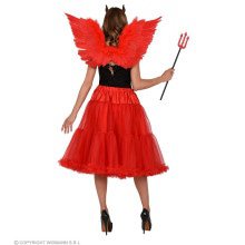 Knielange Rok Petticoat 65 Centimeter Rood Vrouw