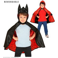 Batman Of Spiderman Omkeerbare Cape Kind