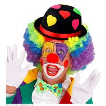 Vol Van Liefde Clown Bolhoed Zwart