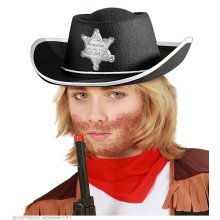 Sheriff Billy The Kid Cowboyhoed Kind Zwart