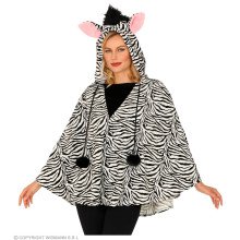 Duizelingwekkende Zwart Wit Strepen Poncho Zebra