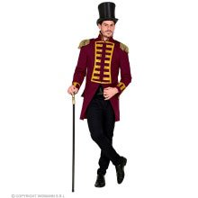 Parmantige Franse Parade Jas Bordeaux Rood