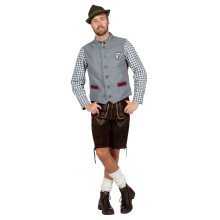 Hirsch Oktoberfest Vest Grijs Man