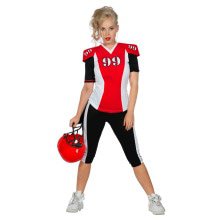 American Football Quarterback Tigers Nummer 99 Vrouw Kostuum